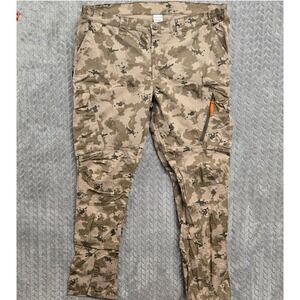 Decathlon SG500H Mens Trousers MLC‎ Camo Cargo Pants Tan 2XL 38x32